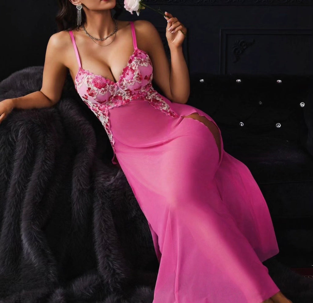 Rose Pink Dress 2 Piece Set